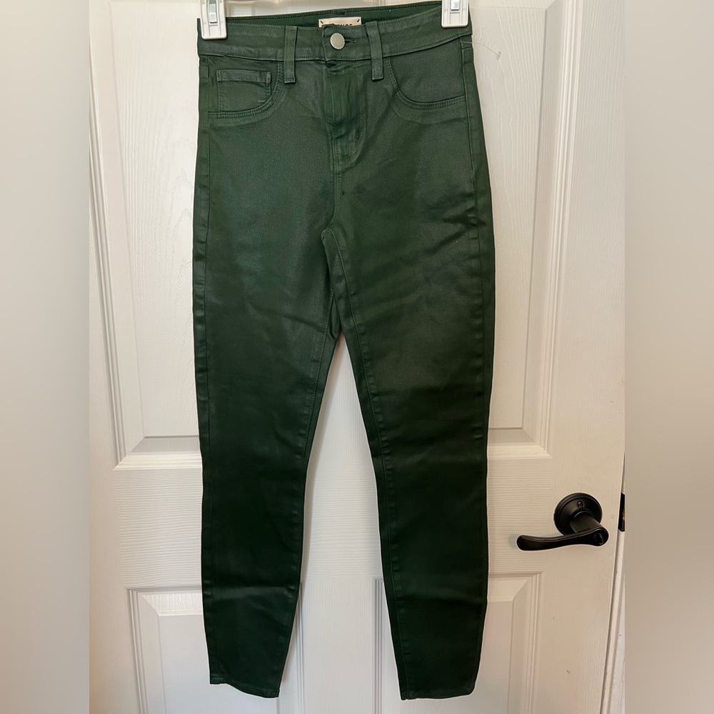 NEW L’AGENCE Margot Moss coated jeans size 23